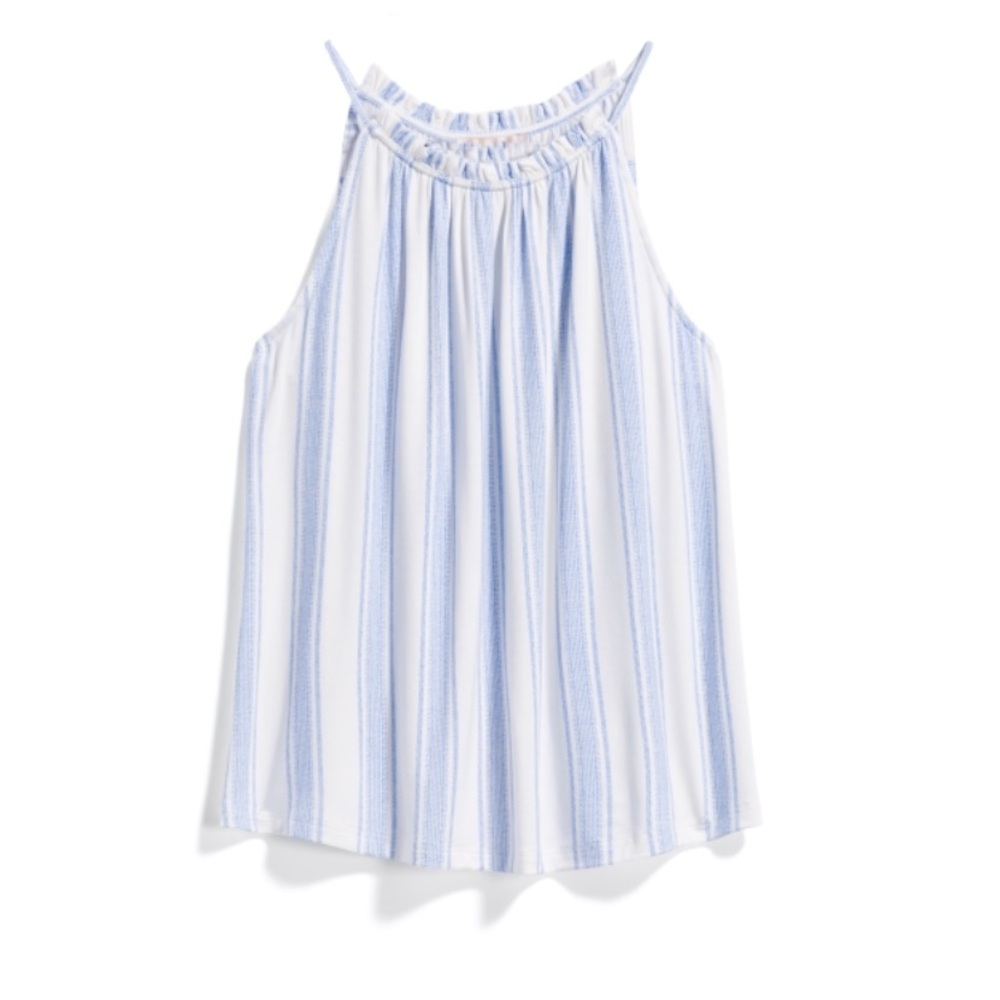 STITCH FIX SKIES ARE BLUE Ruffle Halter Knit Top